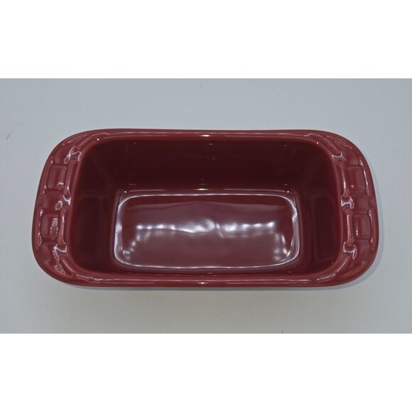 Longaberger Woven Traditions Small Loaf Dish in the color Paprika. - Picture 3 of 9